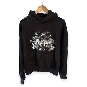 Hours x Gabriel D’elia Black Graphic Hoodie- Limited Edition